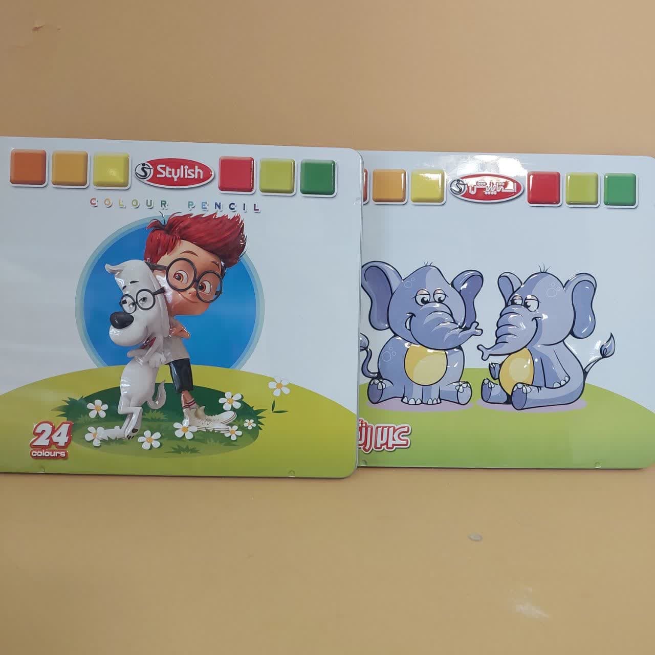 مداد رنگی ۲۴ برجسته استایلیش