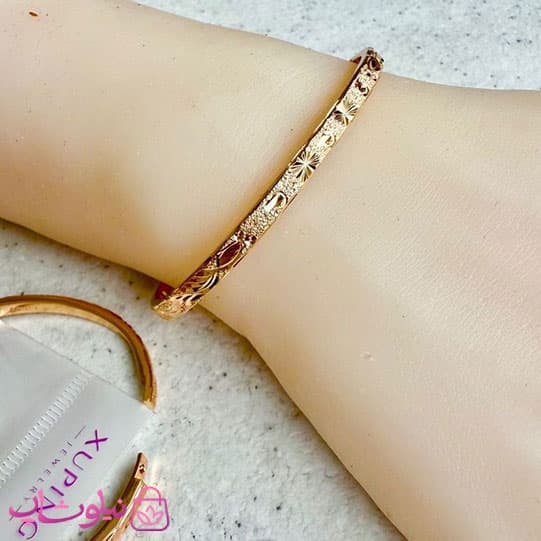 دستبند النگویی زنانه ژوپینگ مدل طرحدار سایز 3 کد 4991