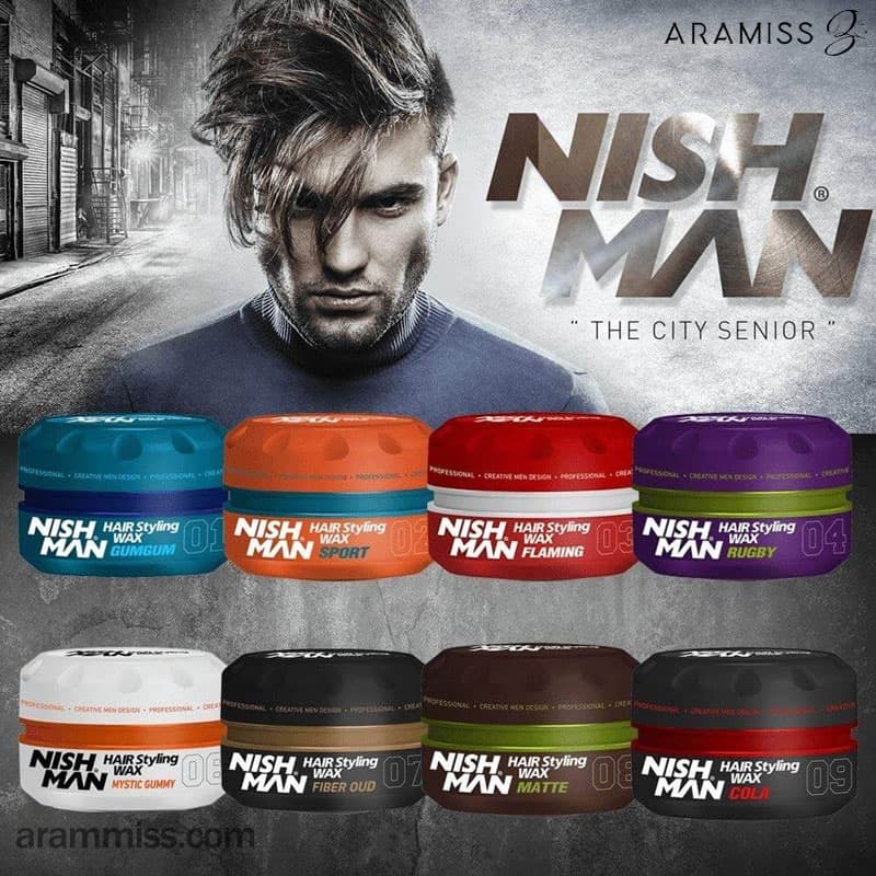 واکس مو اکوا نیشمن 03 NISHMAN AQUA WAX FLAMING — تصویر ۴