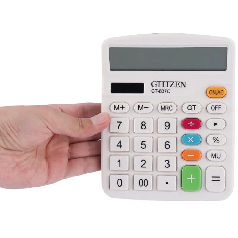 مدل ماشین حساب جیتیزن مدل CT-837C — تصویر ۴