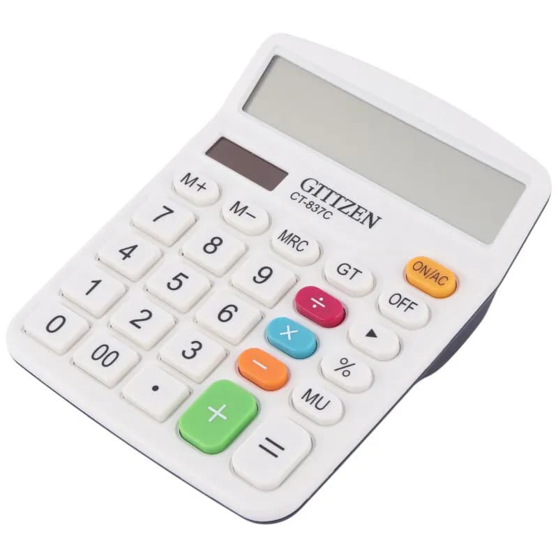 مدل ماشین حساب جیتیزن مدل CT-837C — تصویر ۵