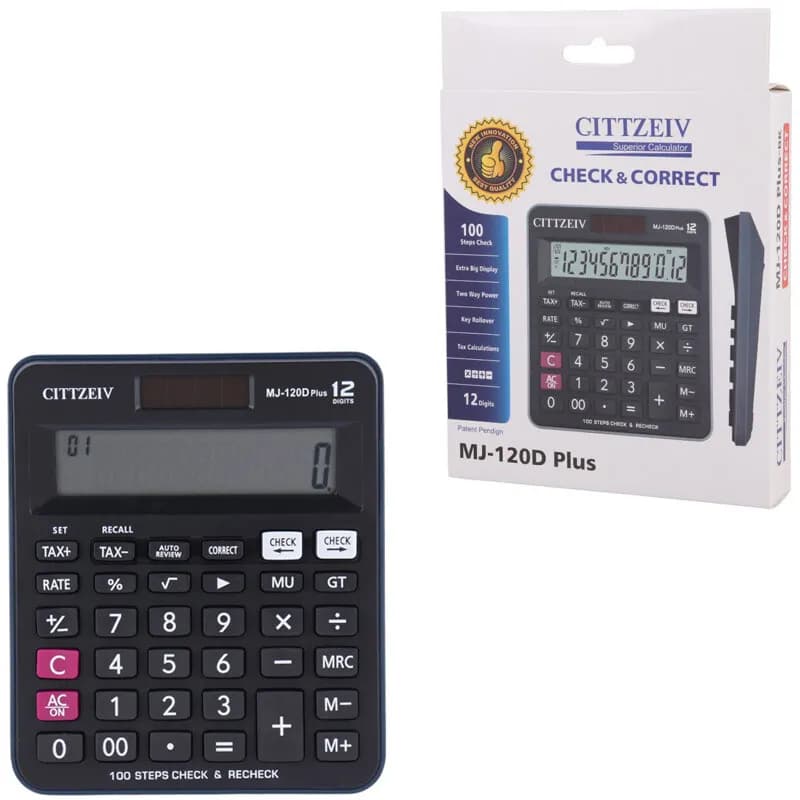 مدل ماشین حساب سیتزیو MJ-120D Plus — تصویر ۲