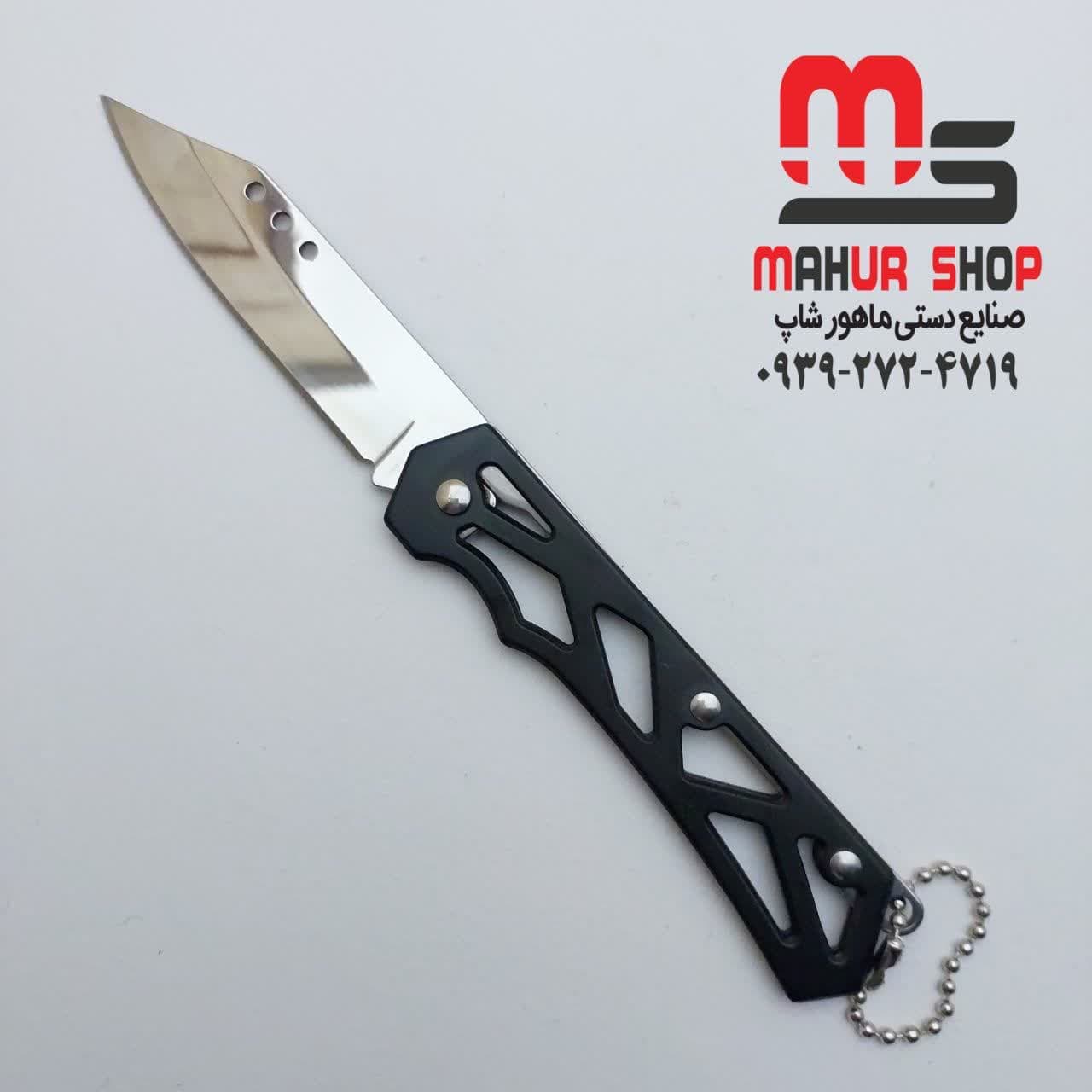 چاقو کوچک تاشو وارداتی با تیغه فولاد استیل در 2 رنگ + بسیار ارزان — تصویر ۸