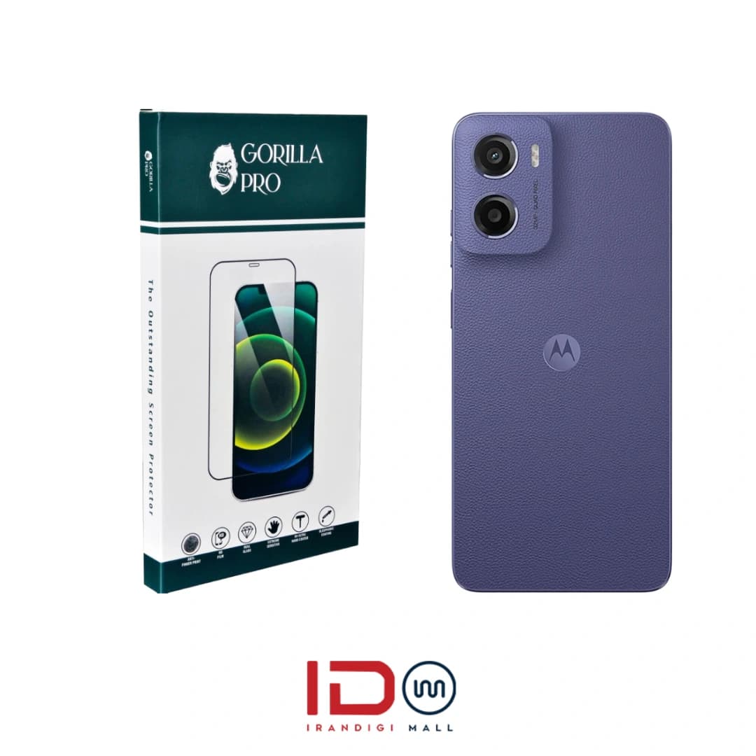 گلس و محافظ هیدروژلی (مات) بدنه گوشی موتورولا مدل Motorola E15