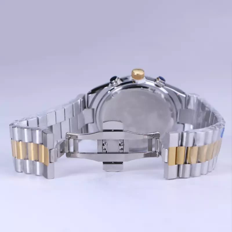ساعت مچی سیتیزن مردانه فلزی نقره ای طلایی G 981/3 — تصویر ۳