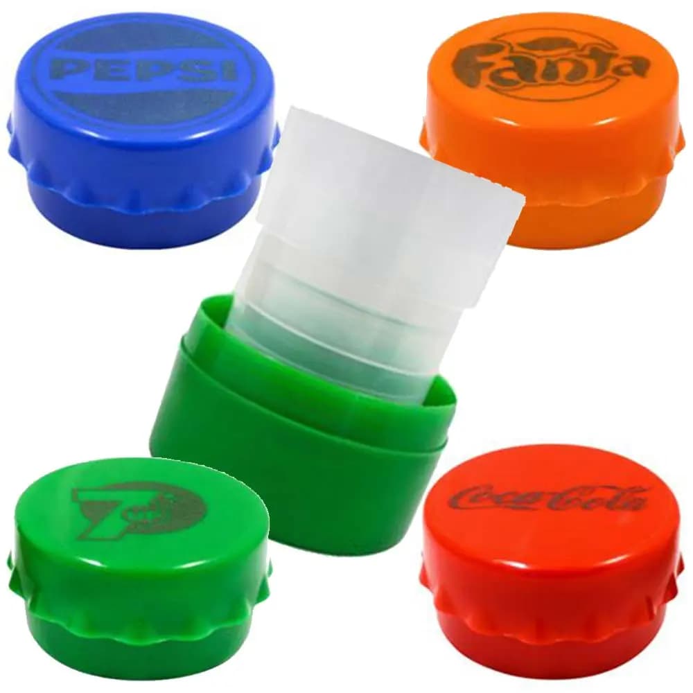 لیوان تاشو پلاستیکی درب دار طرح نوشابه کارا (تشتکی)