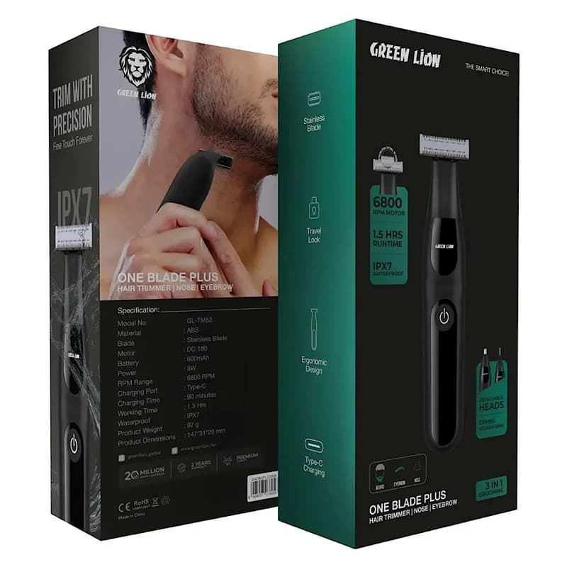 ماشین اصلاح چندکاره گرین لاین مدل one blade plus — تصویر ۳