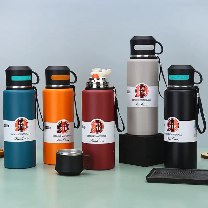 فلاسک SUS 316 مدل VACUUM CUP حجم 800 میل بدنه فلزی — تصویر ۳