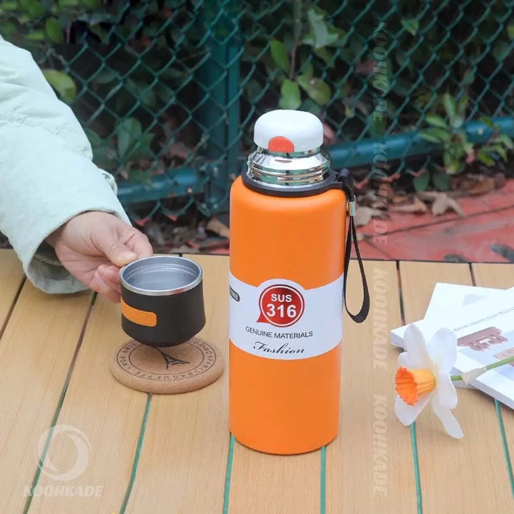 فلاسک SUS 316 مدل VACUUM CUP حجم 800 میل بدنه فلزی — تصویر ۴
