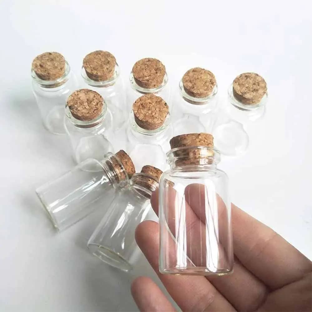 شیشه ویال (بطری شیشه ای) سایز بندی بسته 10 عددی — تصویر ۵