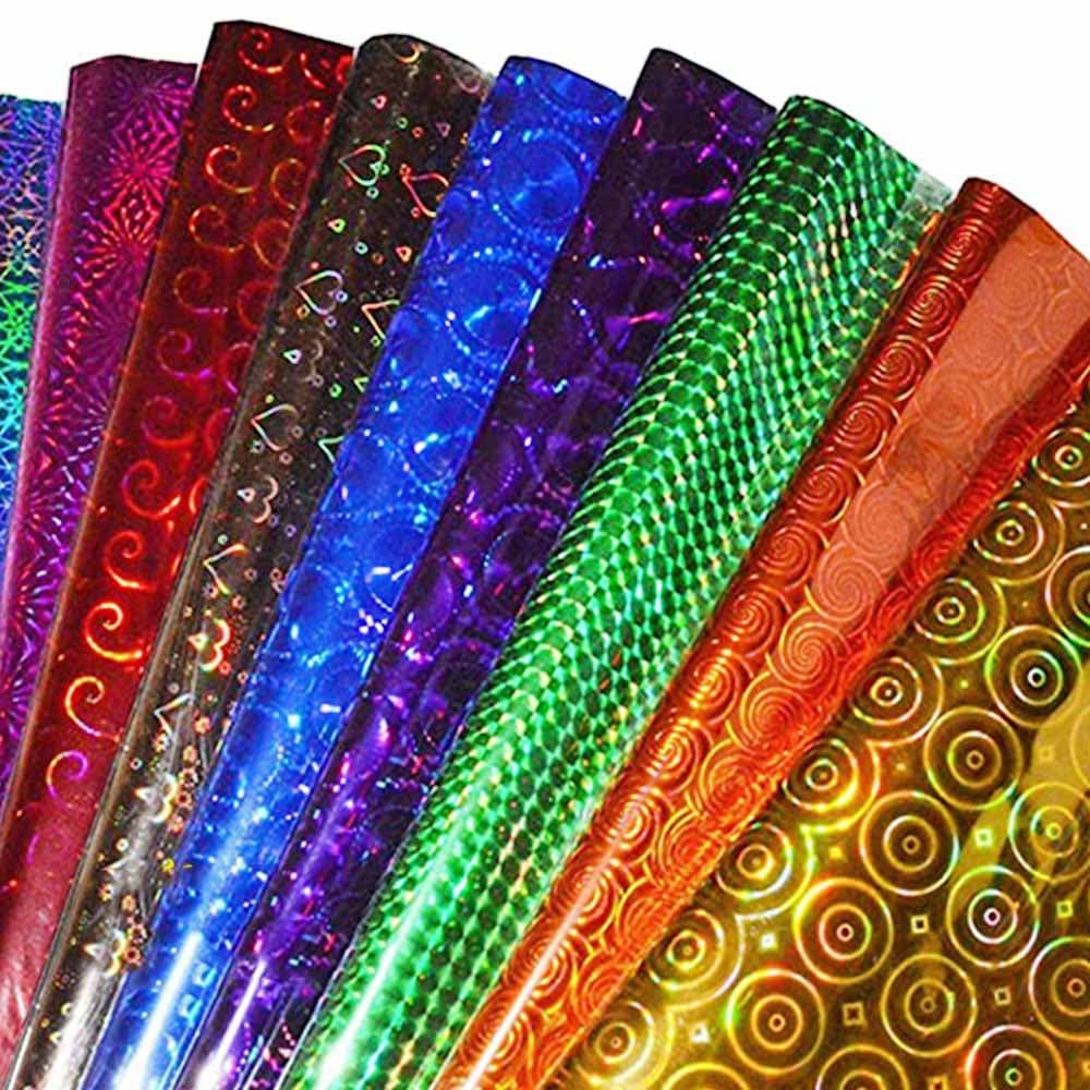 کاغذ کادو لیزری طرح دار بسته 100 برگی
