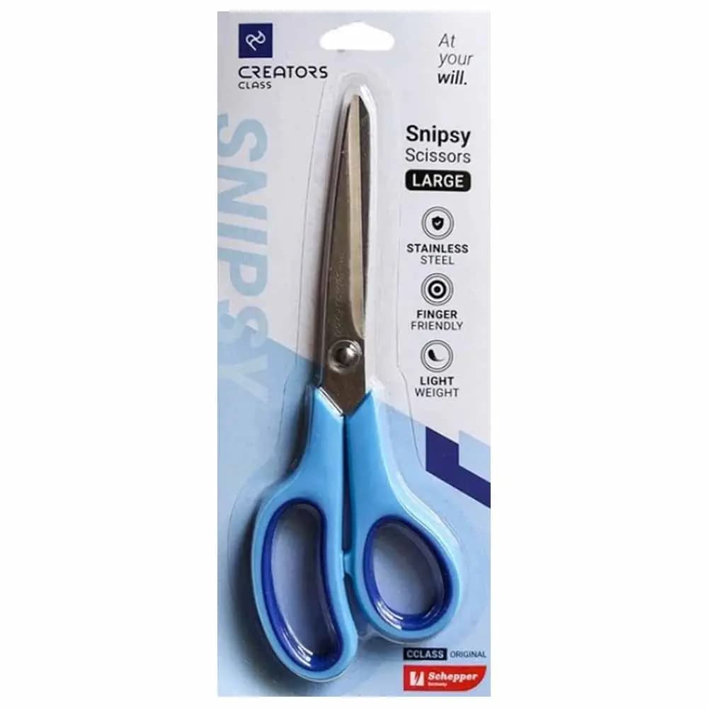 قیچی اداری دسته پلاستیکی سی کلاس با تیغه 21 سانت مدل snipsy — تصویر ۴