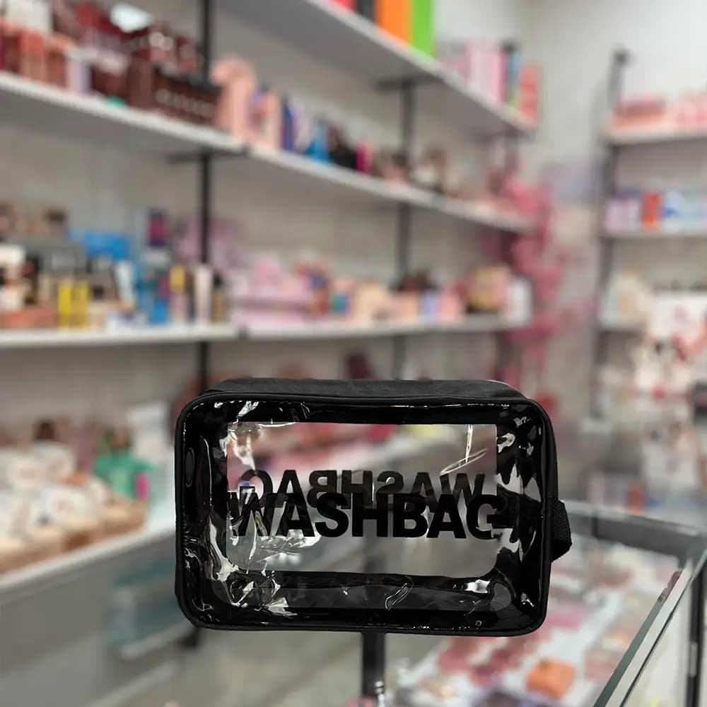 کیف آرایشی و بهداشتی مدل واش بگ مشکی مسافرتی — تصویر ۳