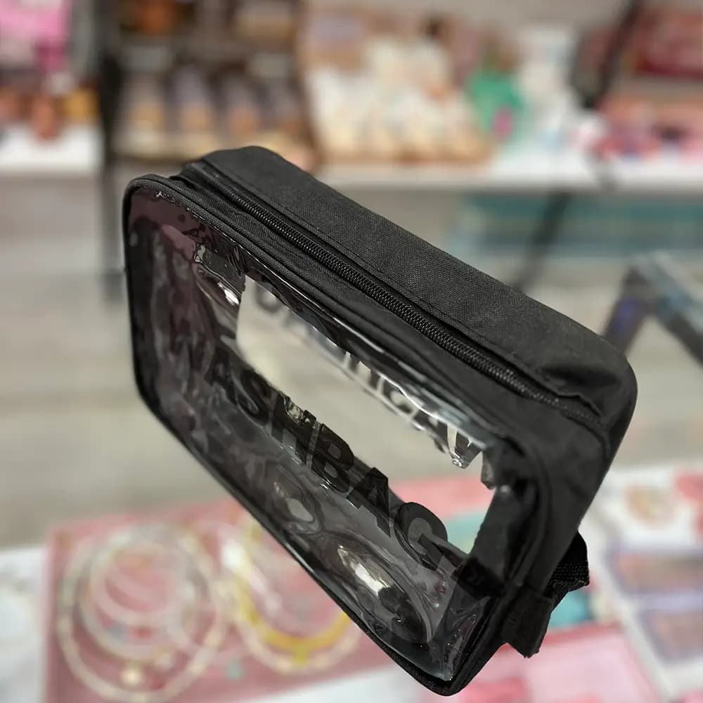 کیف آرایشی و بهداشتی مدل واش بگ مشکی مسافرتی — تصویر ۲