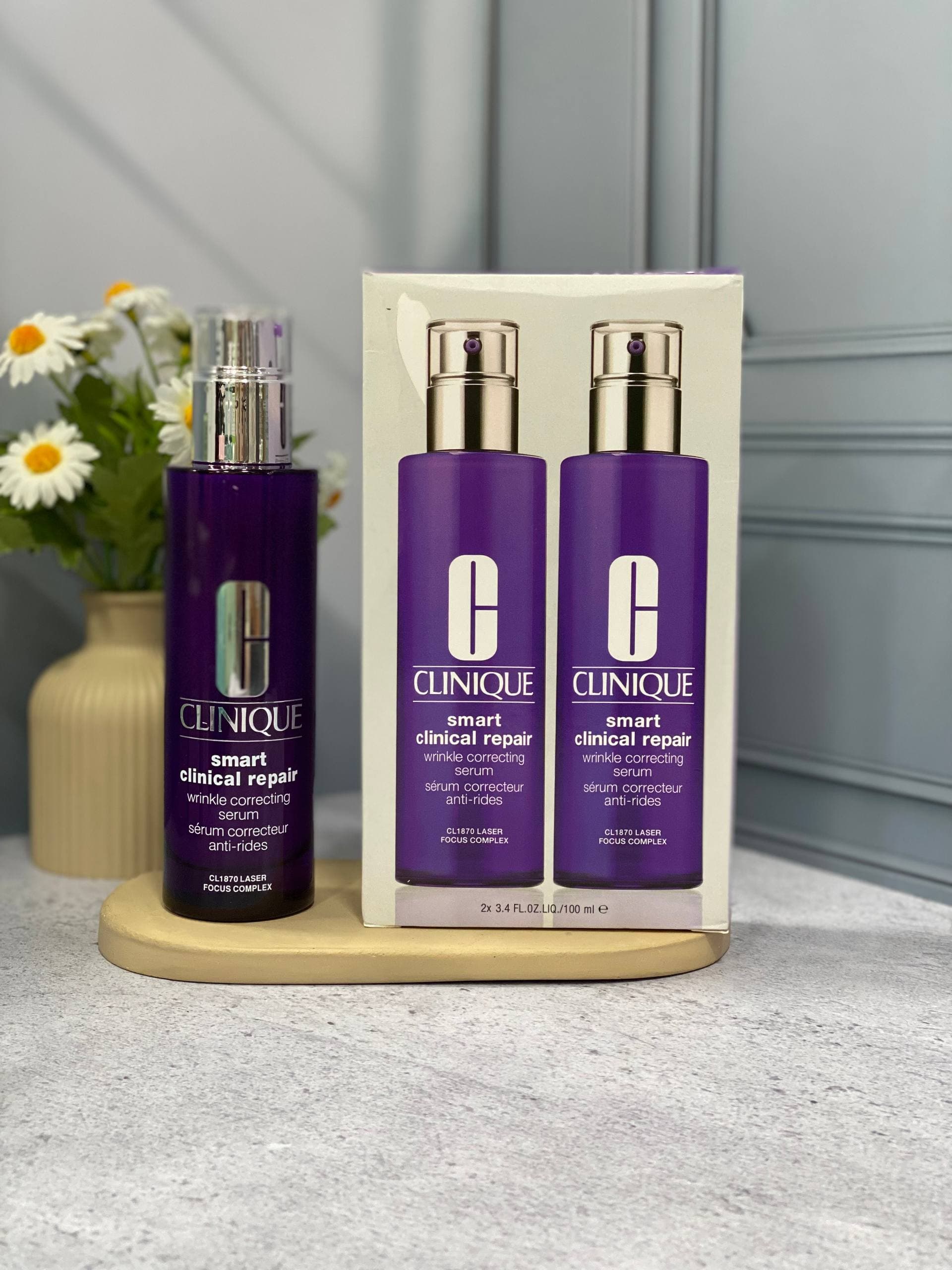 سرم ضدچروک و جوانساز کلینیک Clinique Smart Clinical Repair حجم 100 میل