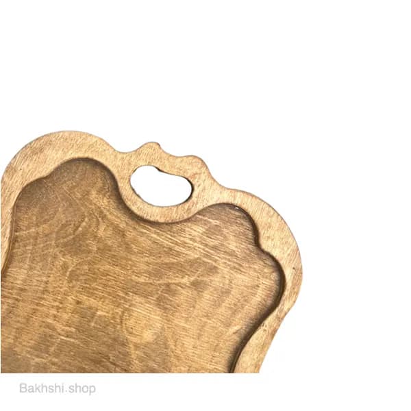 سینی کافی چوبی مدل تکین — تصویر ۳