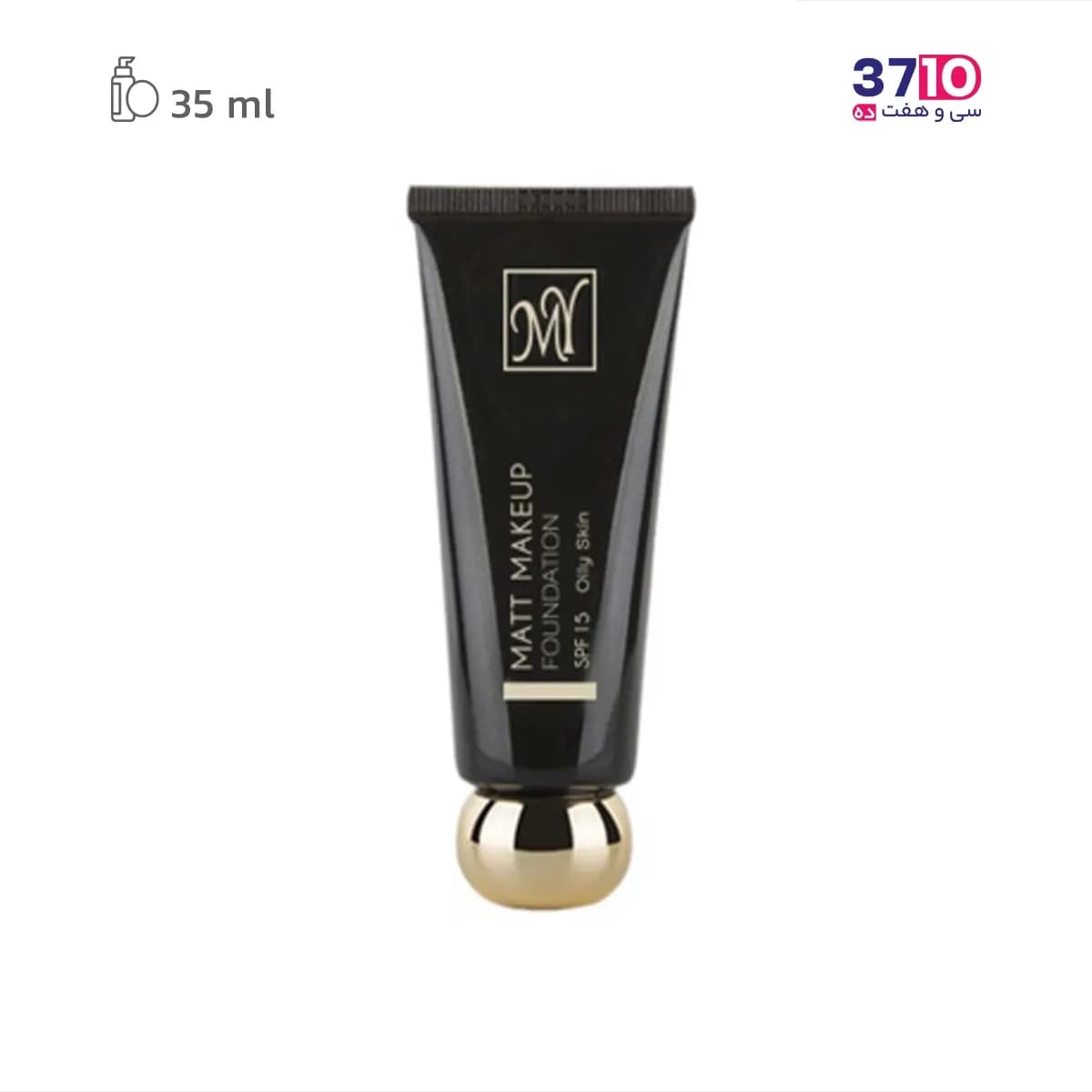 کرم پودر فاقد چربی مای سری Black Diamond مدل Matt Makeup شماره MF01