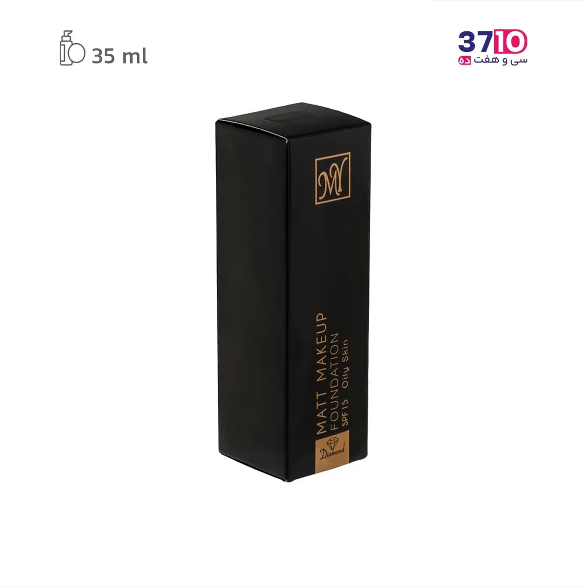 کرم پودر فاقد چربی مای سری Black Diamond مدل Matt Makeup شماره MF01 — تصویر ۳