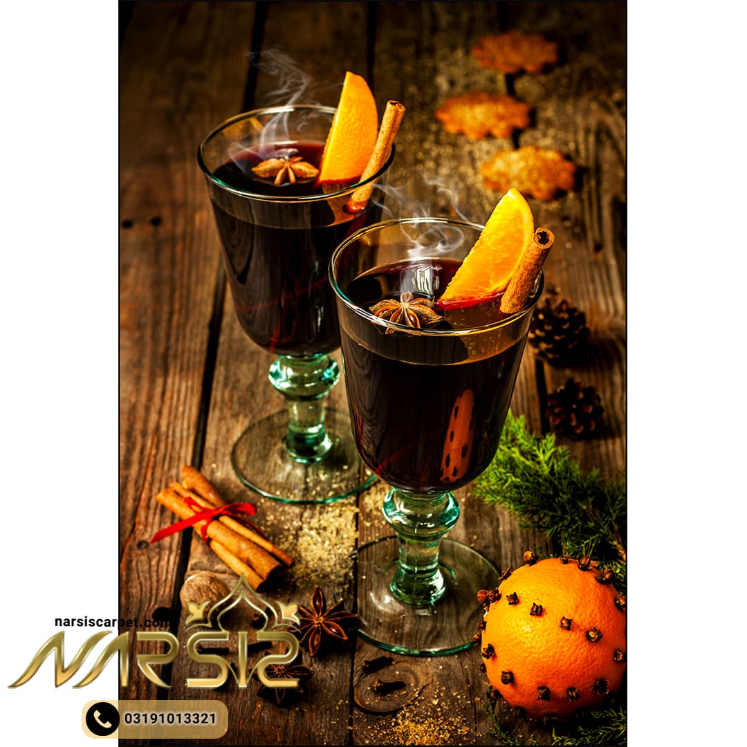 فرشینه آشپزخانه طرح چای دارچین کد 7014 — تصویر ۲