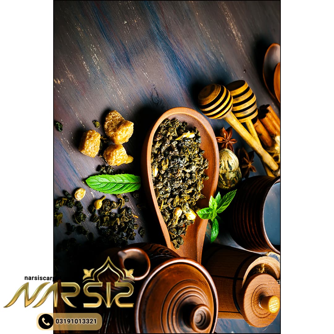 فرشینه آشپزخانه طرح دمنوش نعناع و عسل کد 7003