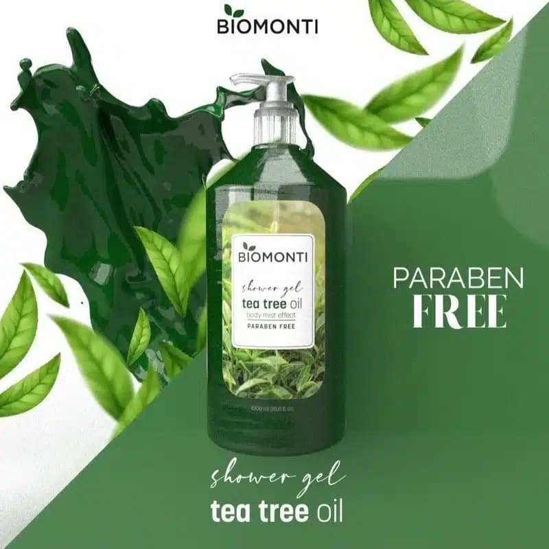 شامپو بدن فاقد پارابن بیومونتی حاوی عصاره چای سبز حجم 1000 میل BIOMONTI
