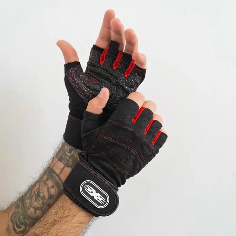 دستکش بدنسازی مردانه SUPPORT GLOVES وارداتی