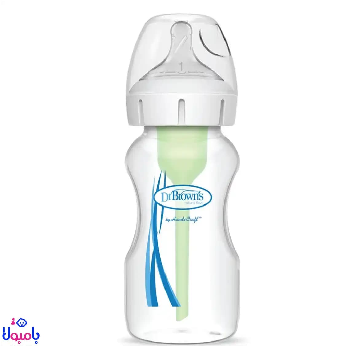 شیشه شیر 270میل دکتر برونز دهانه عریض — تصویر ۲