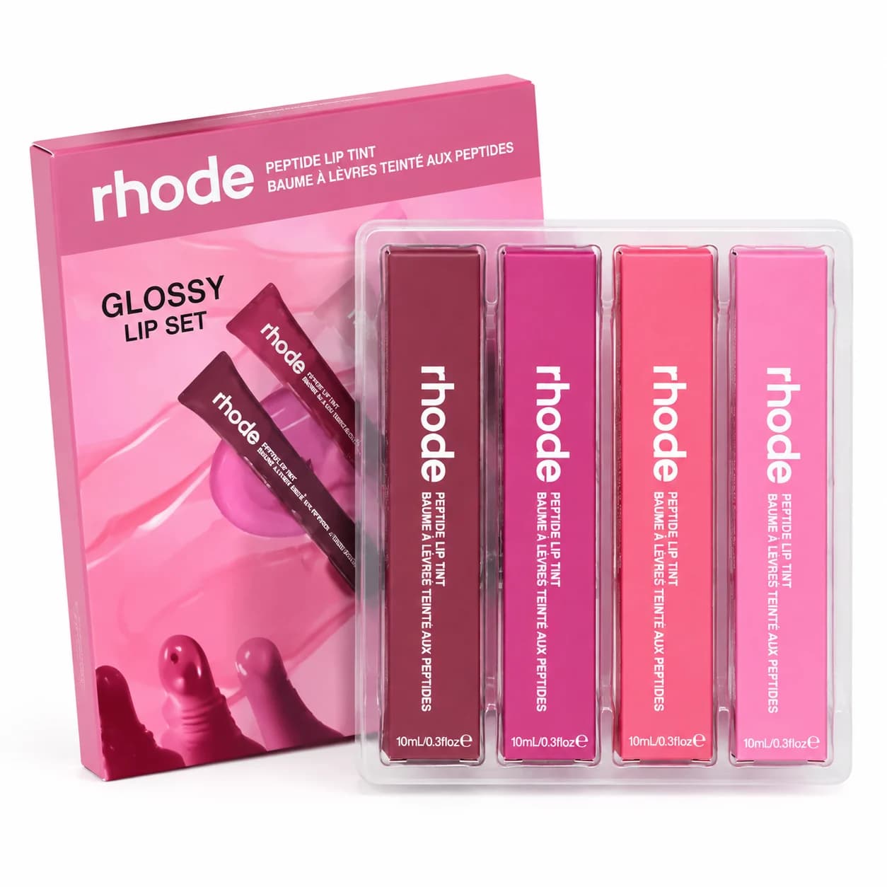 پک ۴ عددی لیپ گلاس رود Peptide Lip Tint