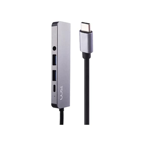 هاب 5 پورت Type-C تسکو THU 1160 با خروجی تصویر 4K و فناوری شارژ سریع PD