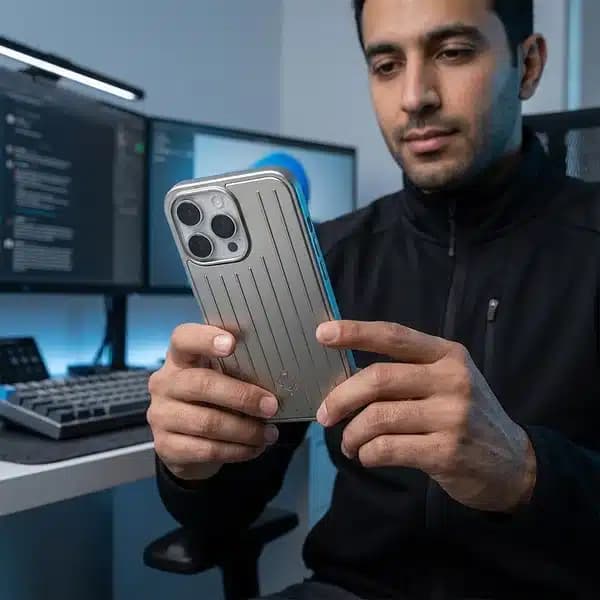 کاور مدل ریموا Rimowa مناسب برای گوشی موبایل اپل iPhone 16 Pro Max — تصویر ۴