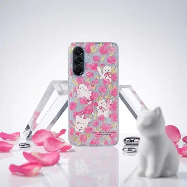 کاور مدل cute cat مناسب برای گوشی موبایل سامسونگ Galaxy A57 — تصویر ۲