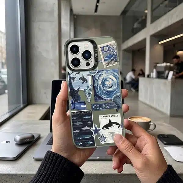 قاب سوکول طرح ocean مناسب برای گوشی اپل iPhone 13 Pro — تصویر ۲