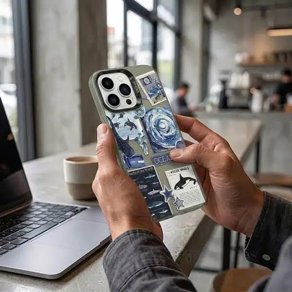 قاب سوکول طرح ocean مناسب برای گوشی اپل iPhone 13 Pro — تصویر ۴