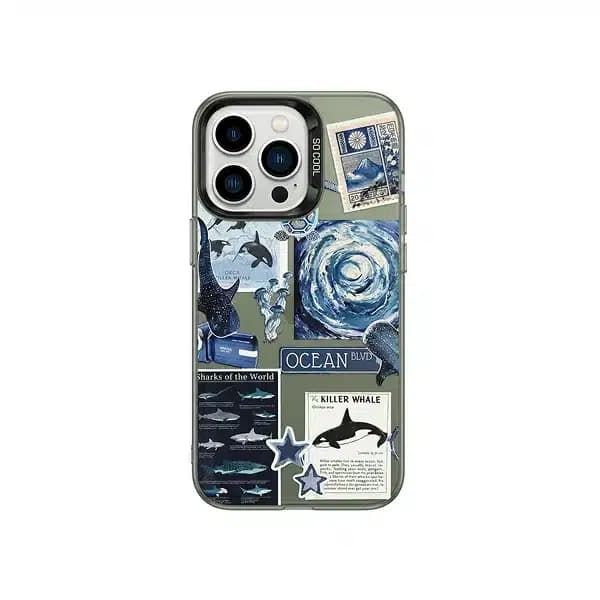 قاب سوکول طرح ocean مناسب برای گوشی اپل iPhone 13 Pro