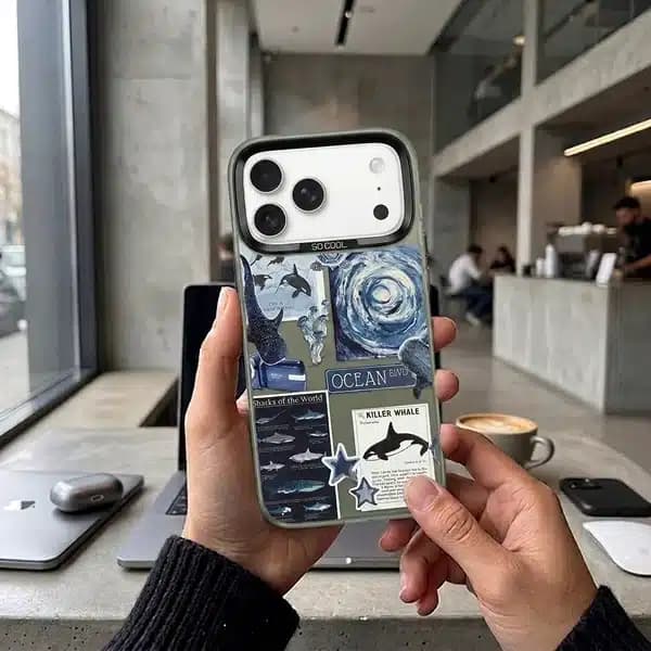 قاب سوکول طرح ocean مناسب برای گوشی اپل iPhone 17 Pro — تصویر ۴