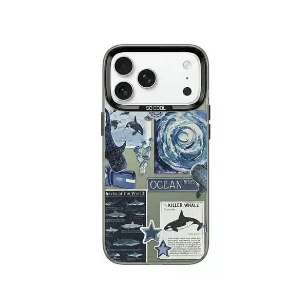 قاب سوکول طرح ocean مناسب برای گوشی اپل iPhone 17 Pro