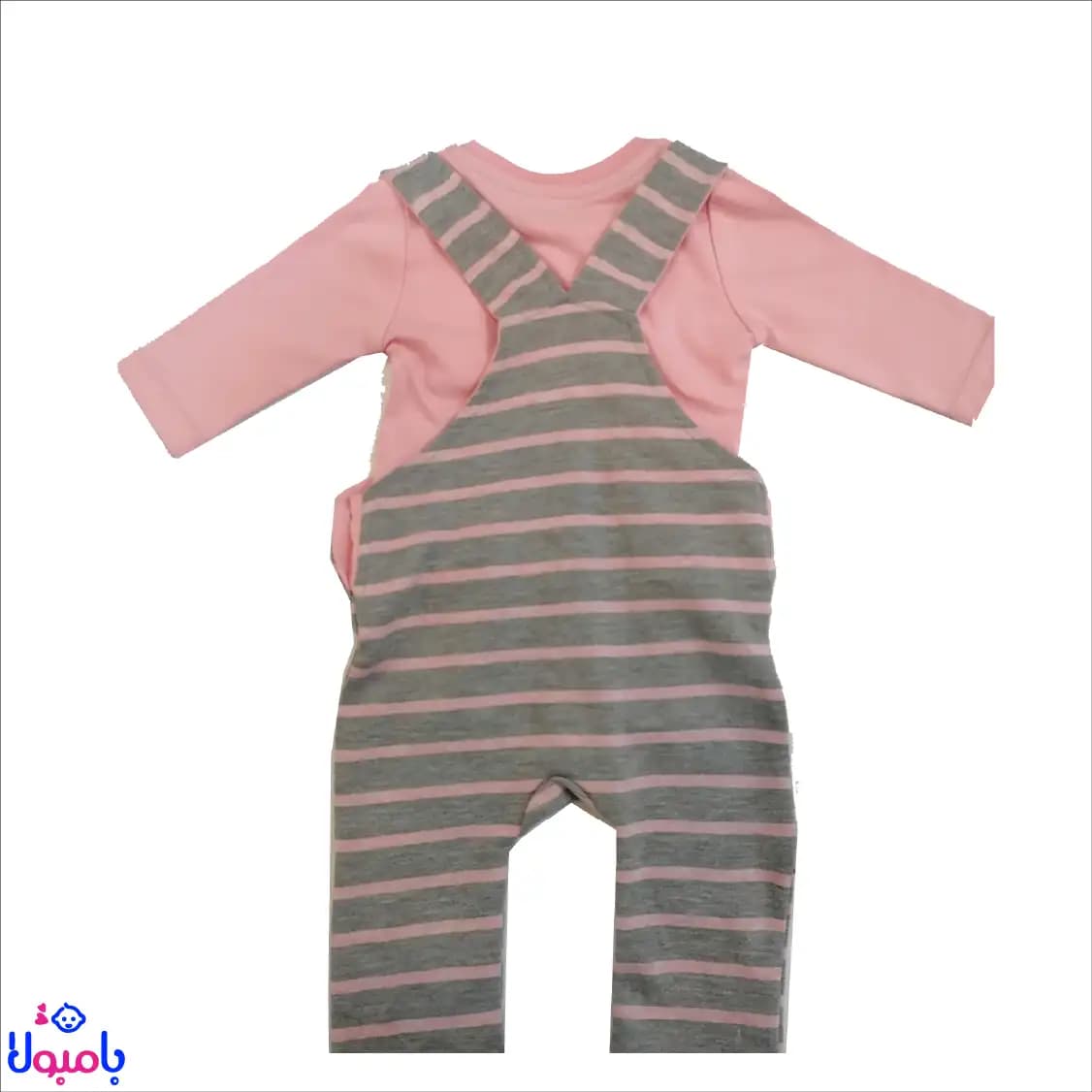 بیلر و بلوز آستین بلند طرح گربه صورتی — تصویر ۳