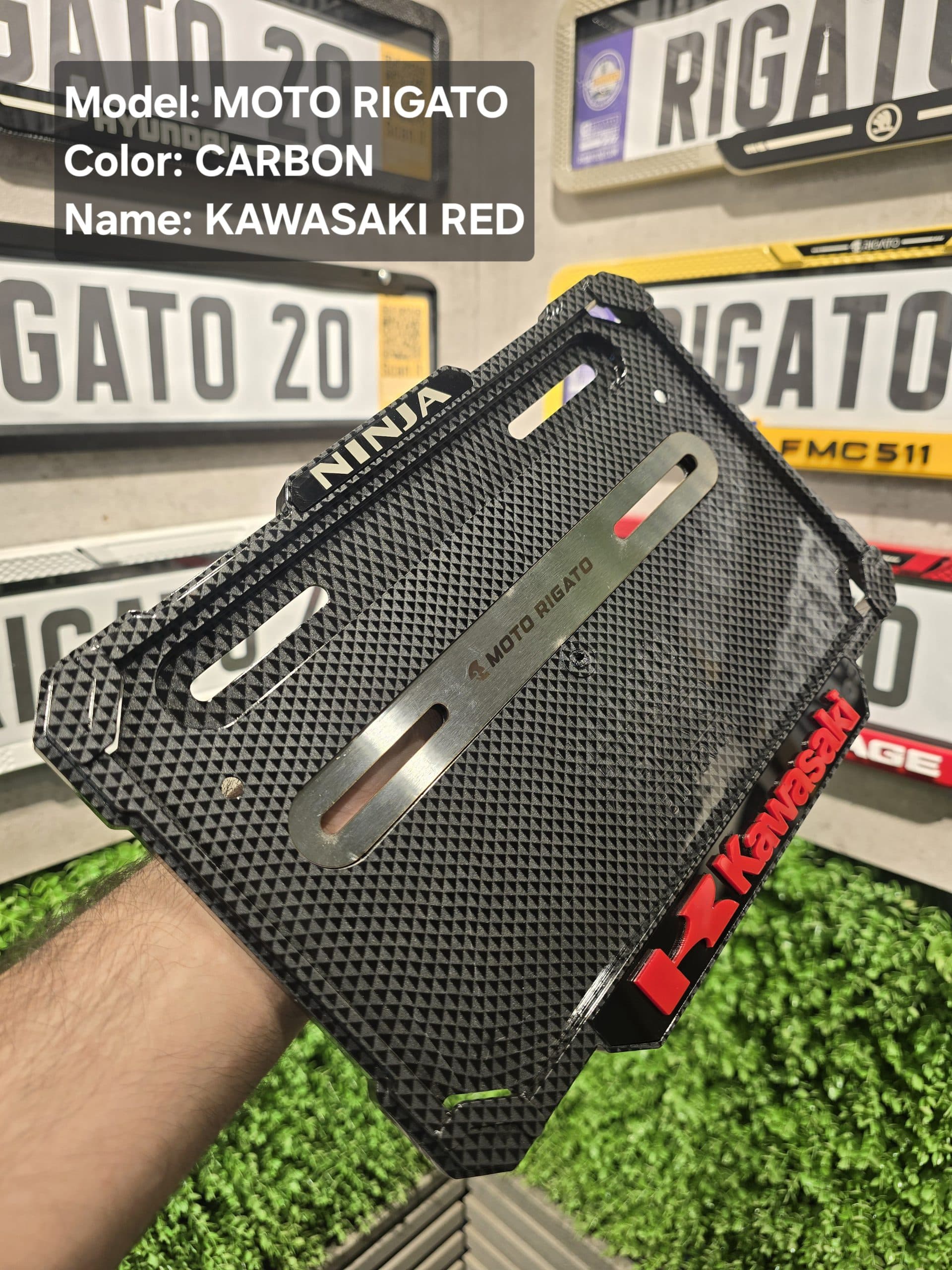 قاب‌پلاک موتور کربن ضد لرزش کاوازاکی(KAWASAKI)