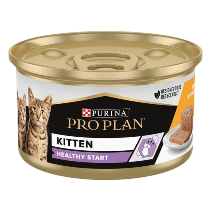 کنسرو بچه گربه پروپلن Proplan با طعم مرغ وزن 85 گرم — تصویر ۲