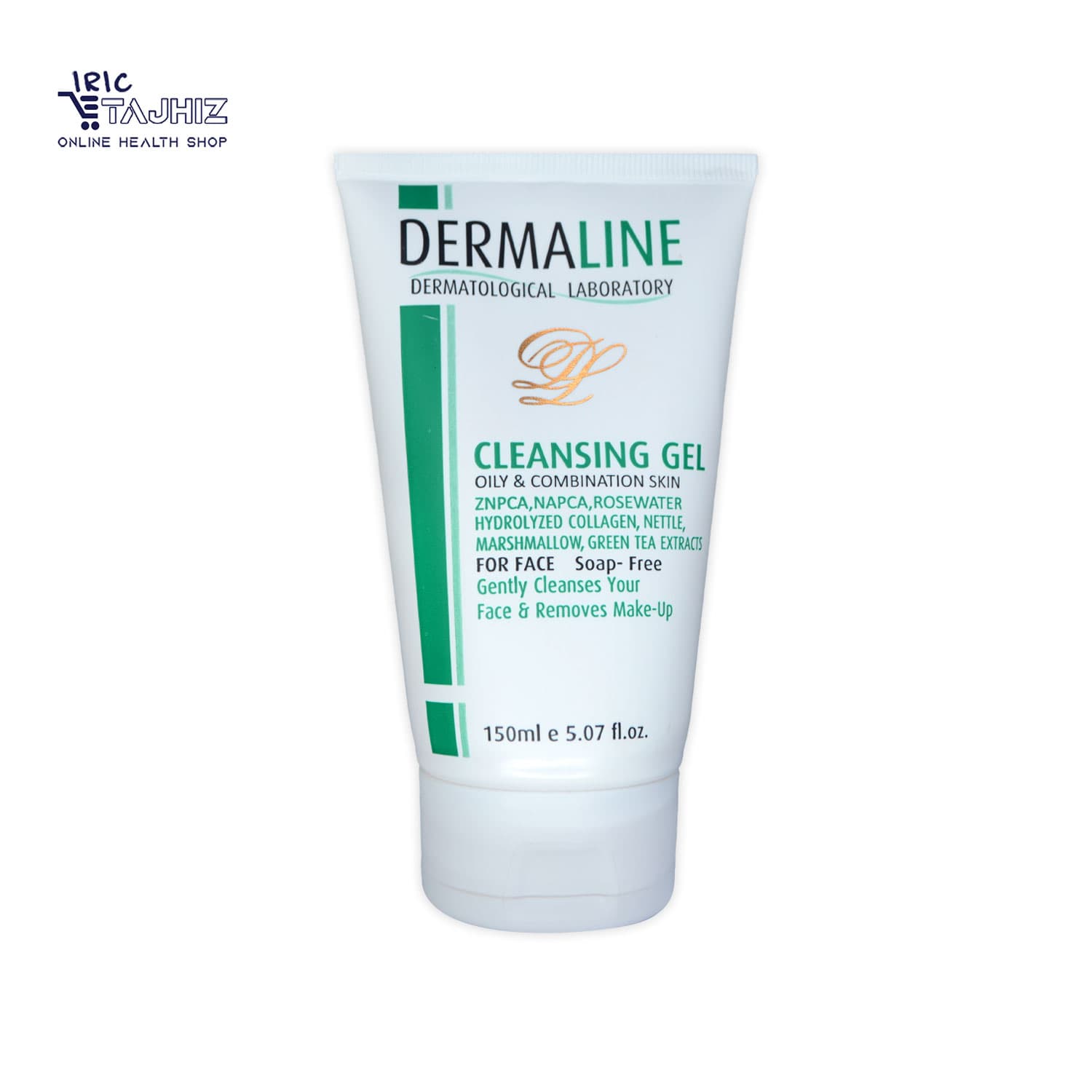 ژل شستشوی پوست چرب و مختلط درمالاین DERMALINE حجم 150 میلی لیتر