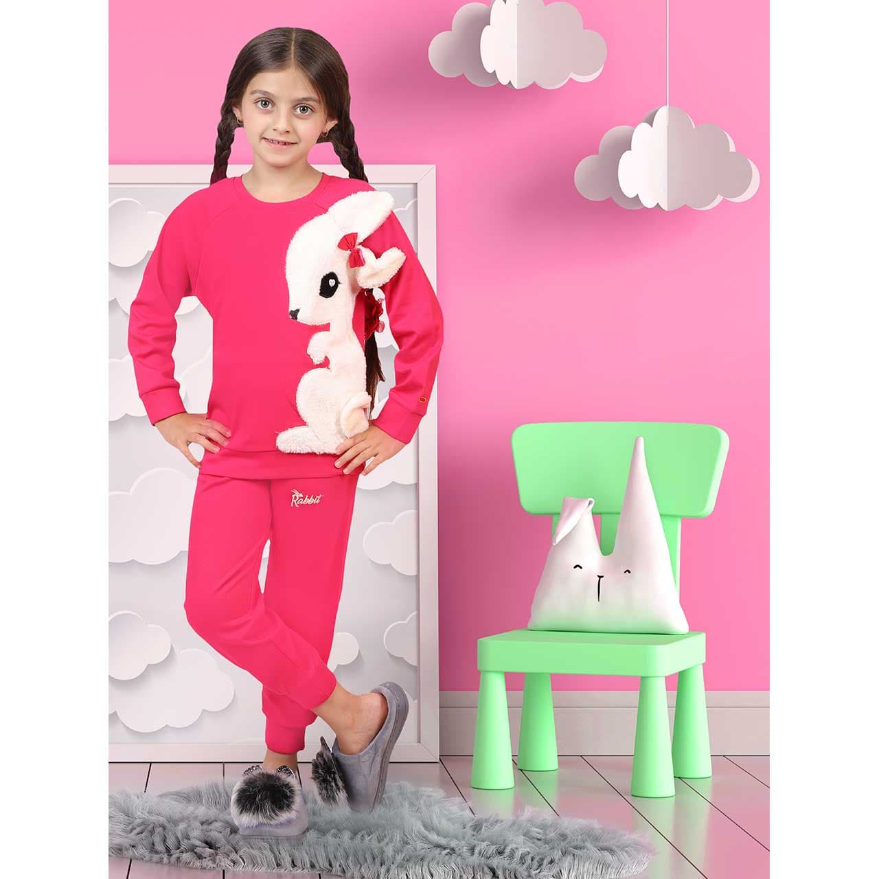 ست بلوز و شلوار دخترانه شری 302-66