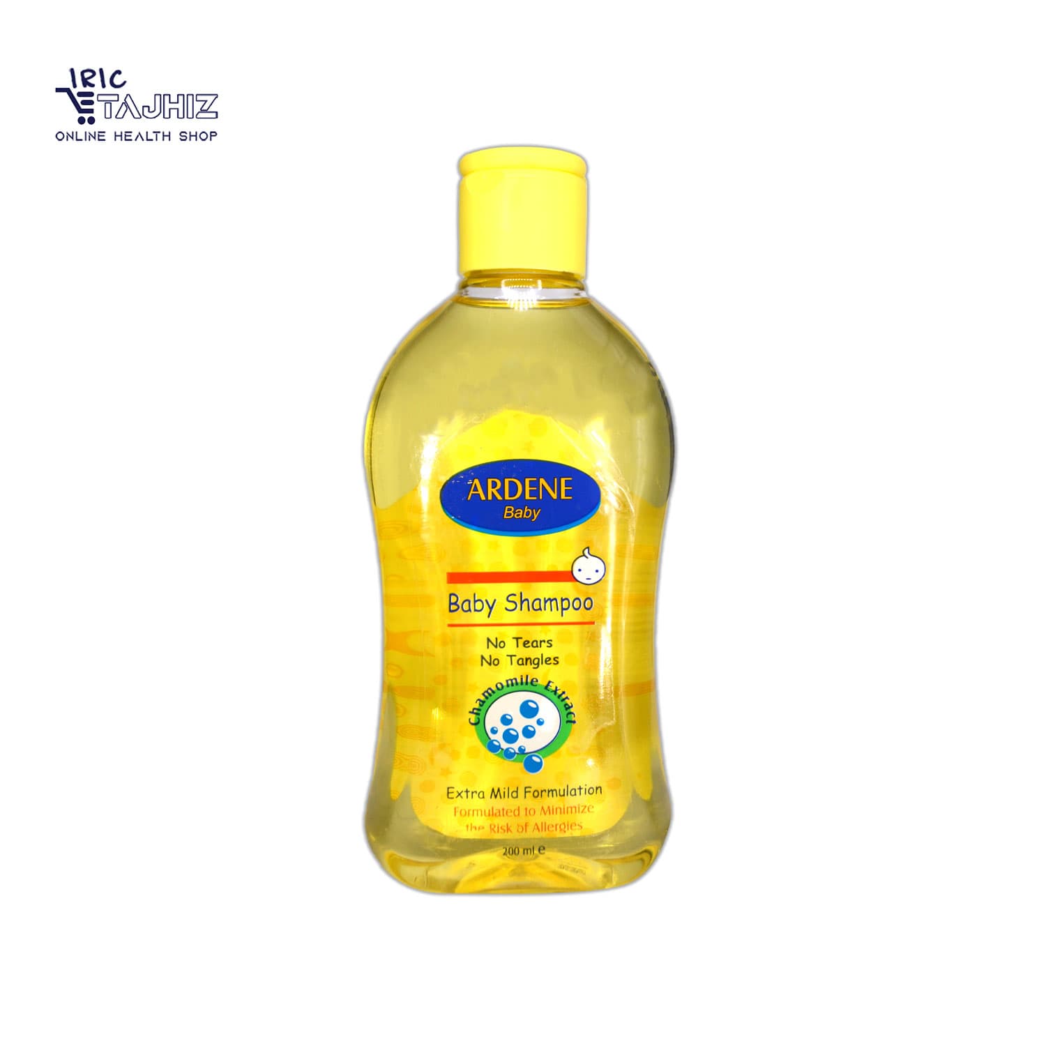 شامپو بچه حاوی عصاره بابونه آردن ARDENE حجم 200 میلی لیتر