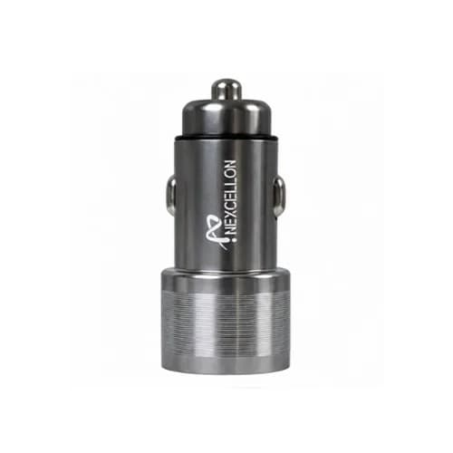 شارژر فندکی 43 وات 2 خروجی برند Nexcellon مدل NX-225 با پورت USB-C و پشتیبانی از شارژ سریع PD