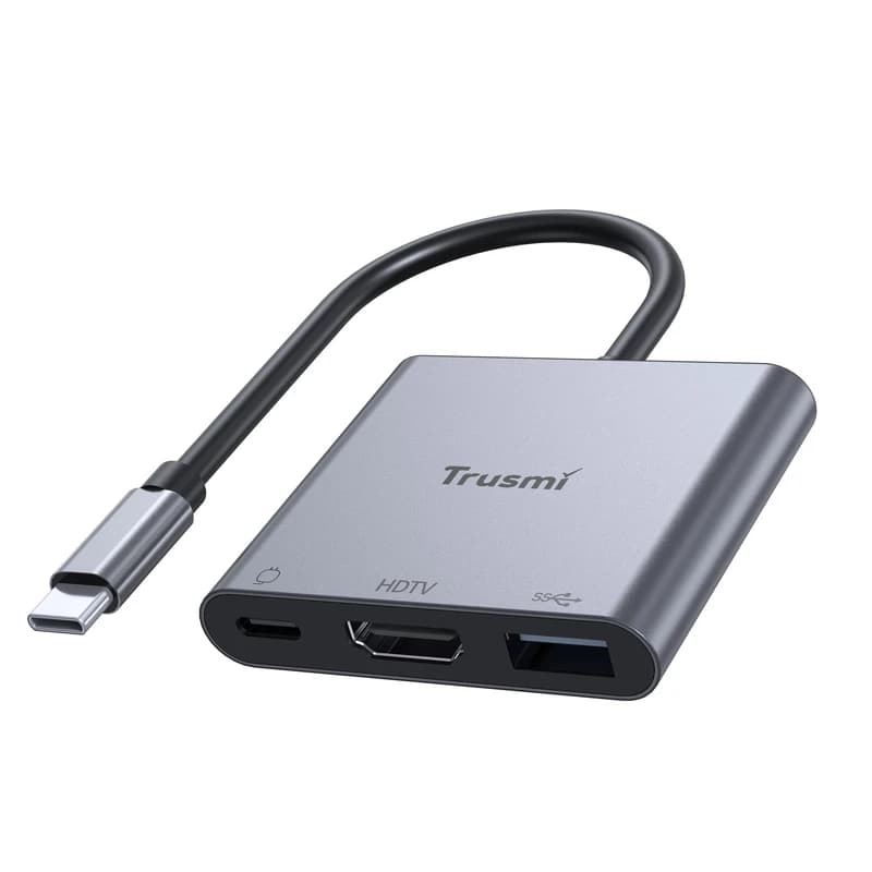 هاب 3 پورت Type-C به Type-C/HDMI/USB3.0 تراسمی مدل DS01-05 کدk23131
