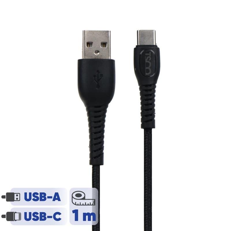 کابل تبدیل USB به USB-C تسکو مدل TC 183 طول 1 متر کدk23026