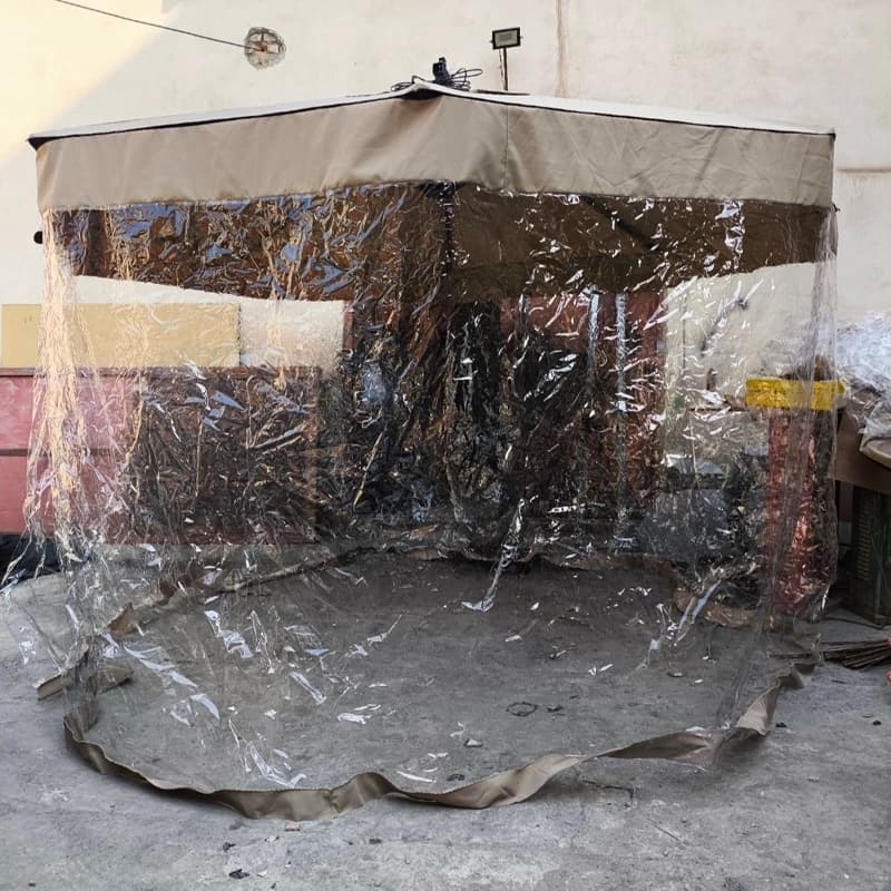 آلاچیق قطر 4 متر تا شو و ضد آب نانو سایه دهی حدود 12متر مربع — تصویر ۴