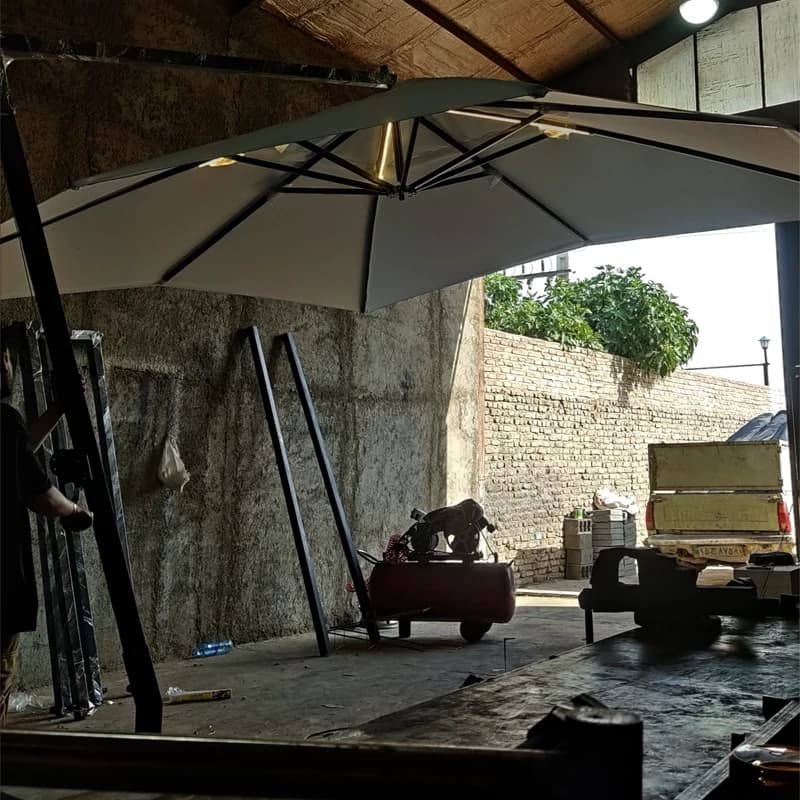 سایبان چتر پایه کنار 4متردر4متر مربع — تصویر ۴