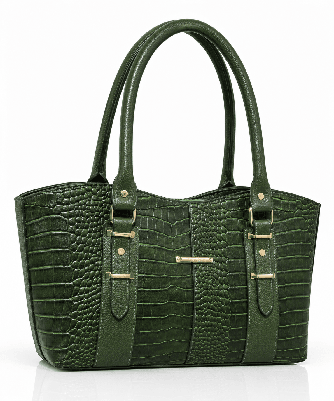 کیف زنانه سبز چرم طبیعی گاوی مدل zara