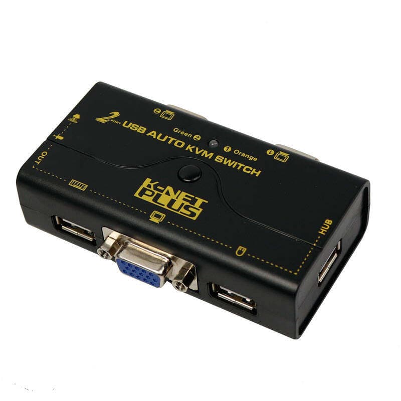 سوییچ کی وی ام VGA دو پورت کی نت پلاس مدل KP-SWKV002