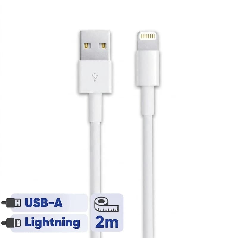 کابل USB به لایتنینگ اپل مدل MD819کدk22534